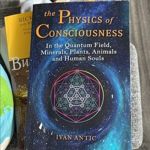 The Physics of Consciousness by Ivan Antic - Deep Blue Cosmic Cover sacred geo